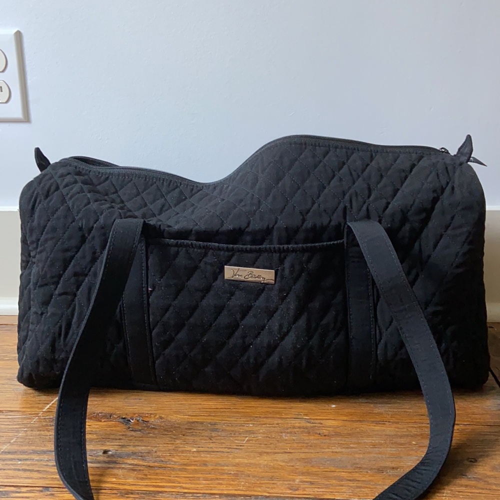 Small Vera Bradley Black Duffel Bag